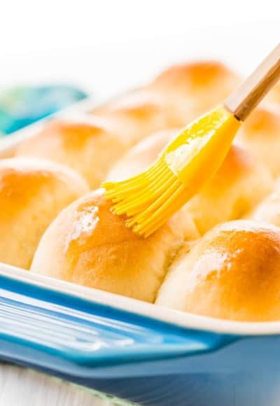 These Yeast Rolls are the perfect fluffy pull-apart dinner rolls for weeknights and holidays. So tender, buttery, and delicious, just like grandma used to make!