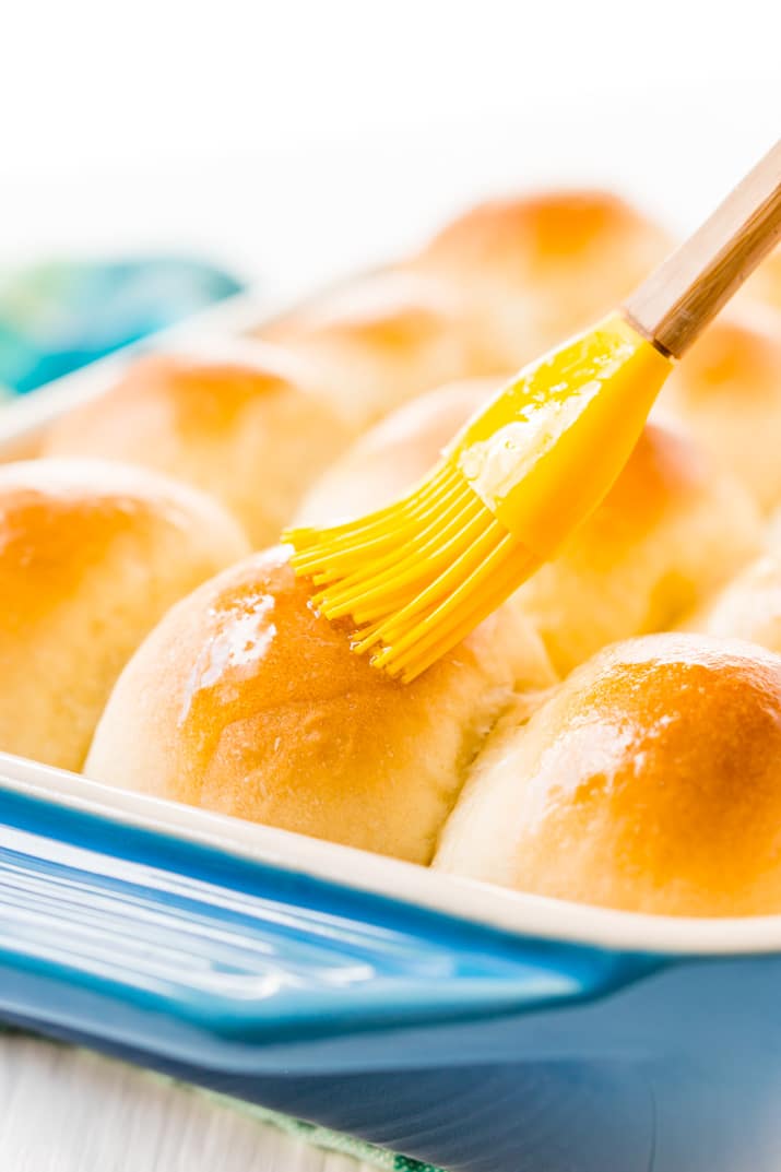 These Yeast Rolls are the perfect fluffy pull-apart dinner rolls for weeknights and holidays. So tender, buttery, and delicious, just like grandma used to make!