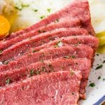 This Corned Beef and Cabbage recipe is a classic Irish dinner perfect for St. Patrick's Day! The meat is brined for 7 to 10 days in savory spices and the brisket becomes tender and flavorful once cooked.