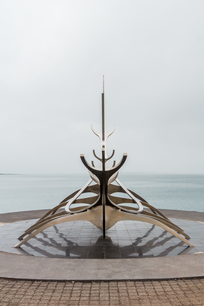 Sun Voyager Sculpture in Reykjavik, Iceland