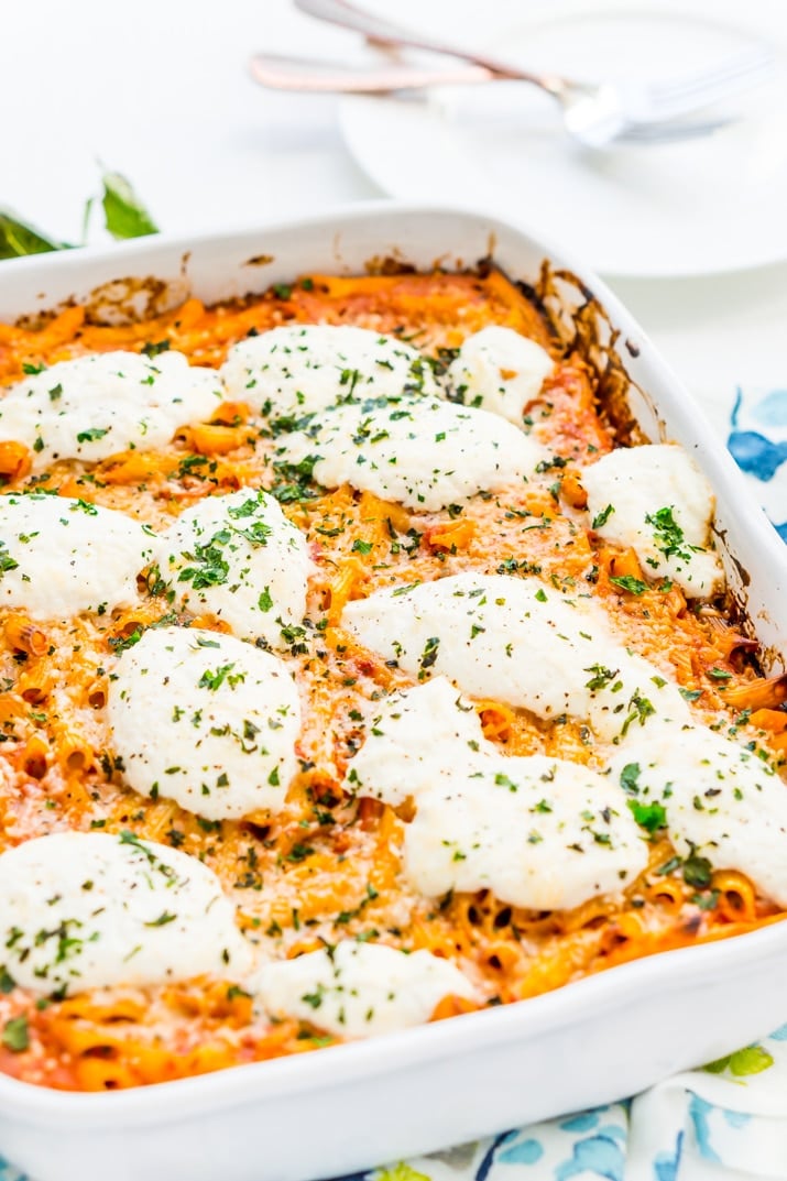 Pan of Ricotta Pasta Bake