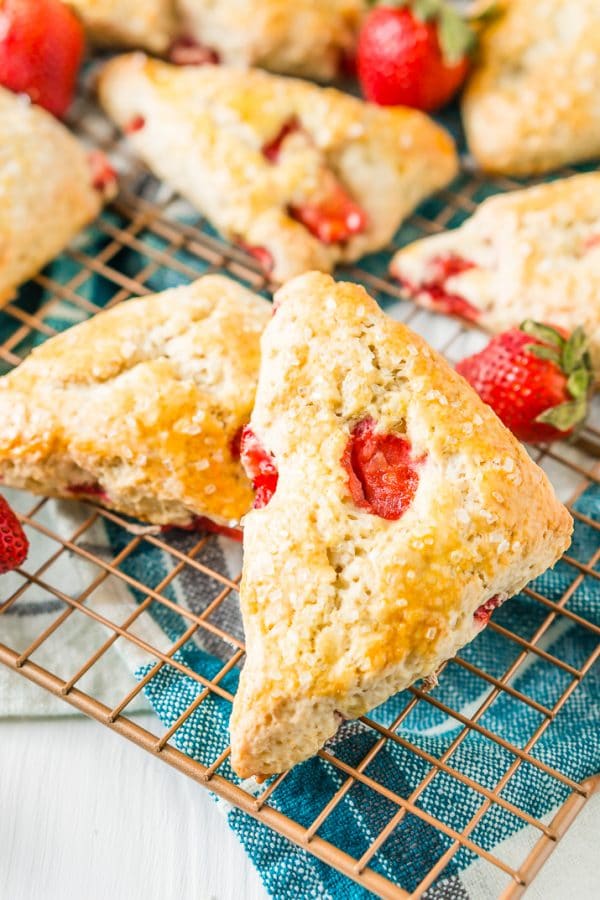 Simple Strawberry Scones Recipe Sugar and Soul