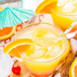 The Tequila Sunrise is an easy, classic cocktail made with zesty orange juice, refreshing tequila, and sweet grenadine. Perfect for hot summer nights and get-togethers!