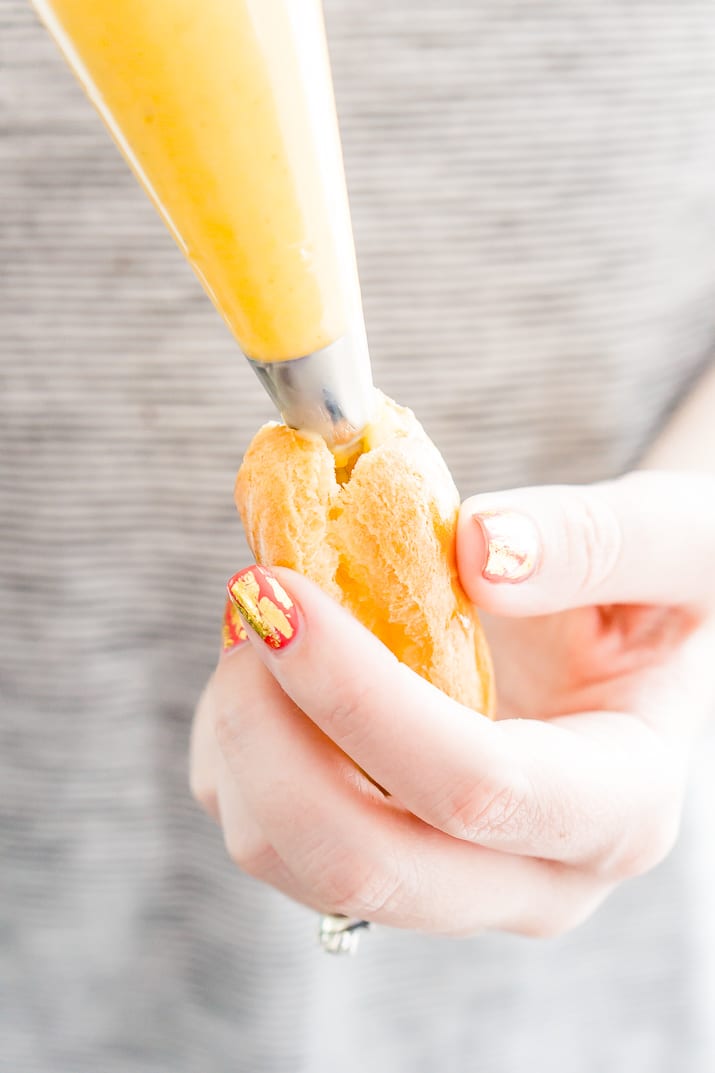 Homemade Vanilla Bean Pastry Cream for Eclairs