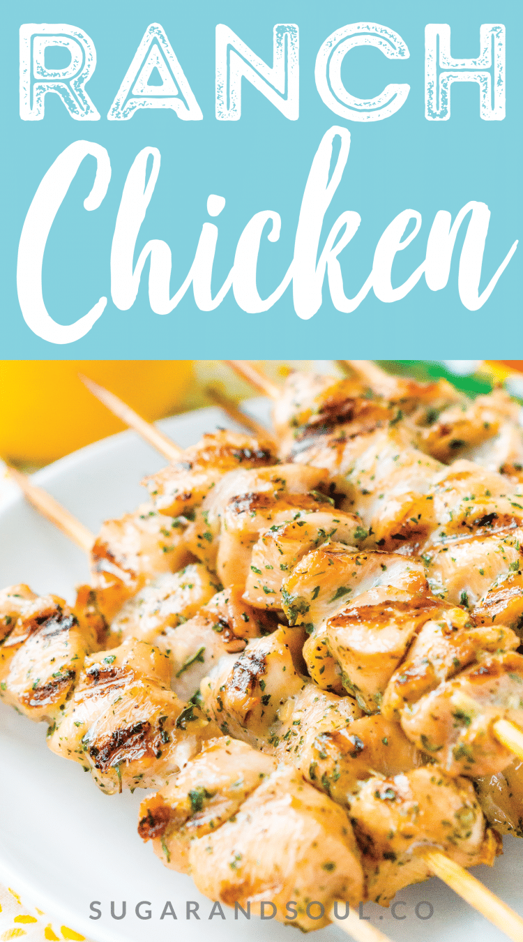 This Ranch Chicken is so easy to make with just two ingredients that pack tons of flavor! Bake it in the oven or cook it on the grill!