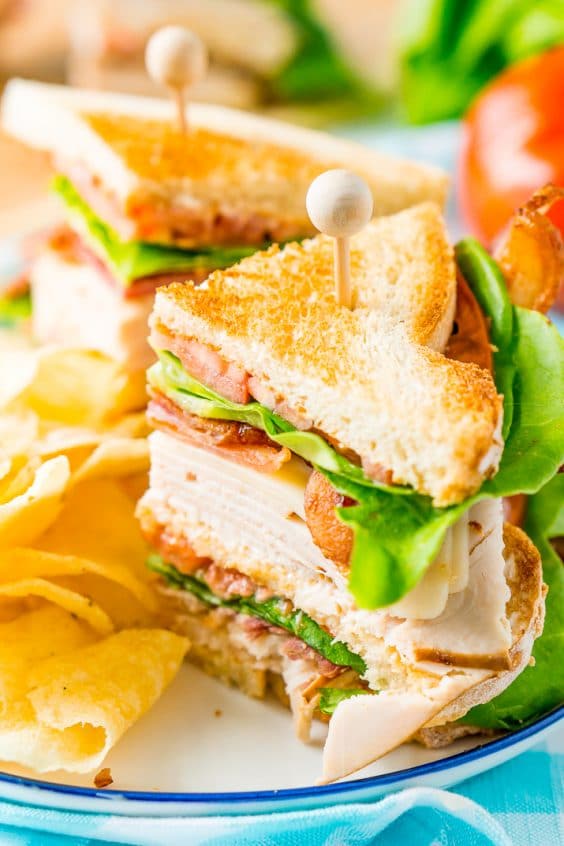 Classic Turkey Club Sandwich Recipe Sugar and Soul