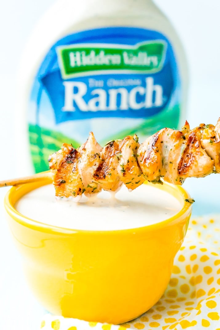 This Ranch Chicken is so easy to make with just two ingredients that pack tons of flavor! Bake it in the oven or cook it on the grill!