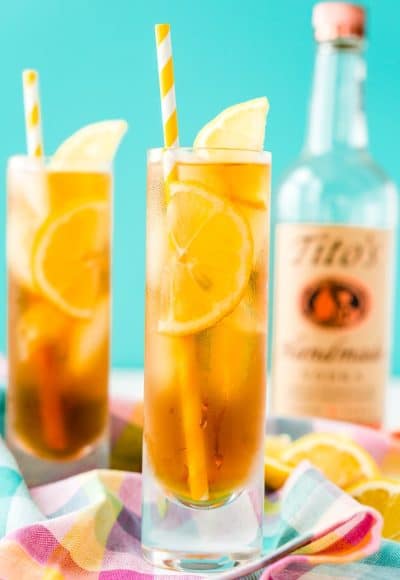 Sweet Tea is a Southern Staple in the heat of summer, make it the traditional way or spike it with vodka for a refreshing cocktail.