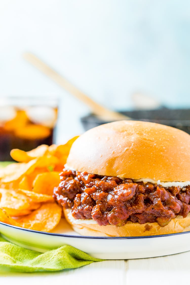 Sloppy Joes are a nostalgic family favorite, and this homemade version kicks the canned stuff to the curb! Filled with ground beef that’s smothered in a zesty sauce, this easy 30-minute meal is perfect to make on busy weeknights.