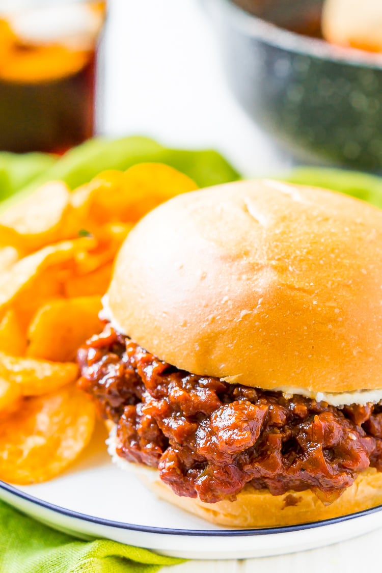 Sloppy Joes are a nostalgic family favorite, and this homemade version kicks the canned stuff to the curb! Filled with ground beef that’s smothered in a zesty sauce, this easy 30-minute meal is perfect to make on busy weeknights.