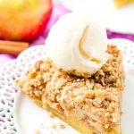 This Impossible French Apple Pie is perfect for people who struggle with pie crust! This spicy and delicious recipe creates its own crust as it bakes!