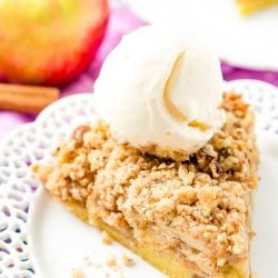 This Impossible French Apple Pie is perfect for people who struggle with pie crust! This spicy and delicious recipe creates its own crust as it bakes!