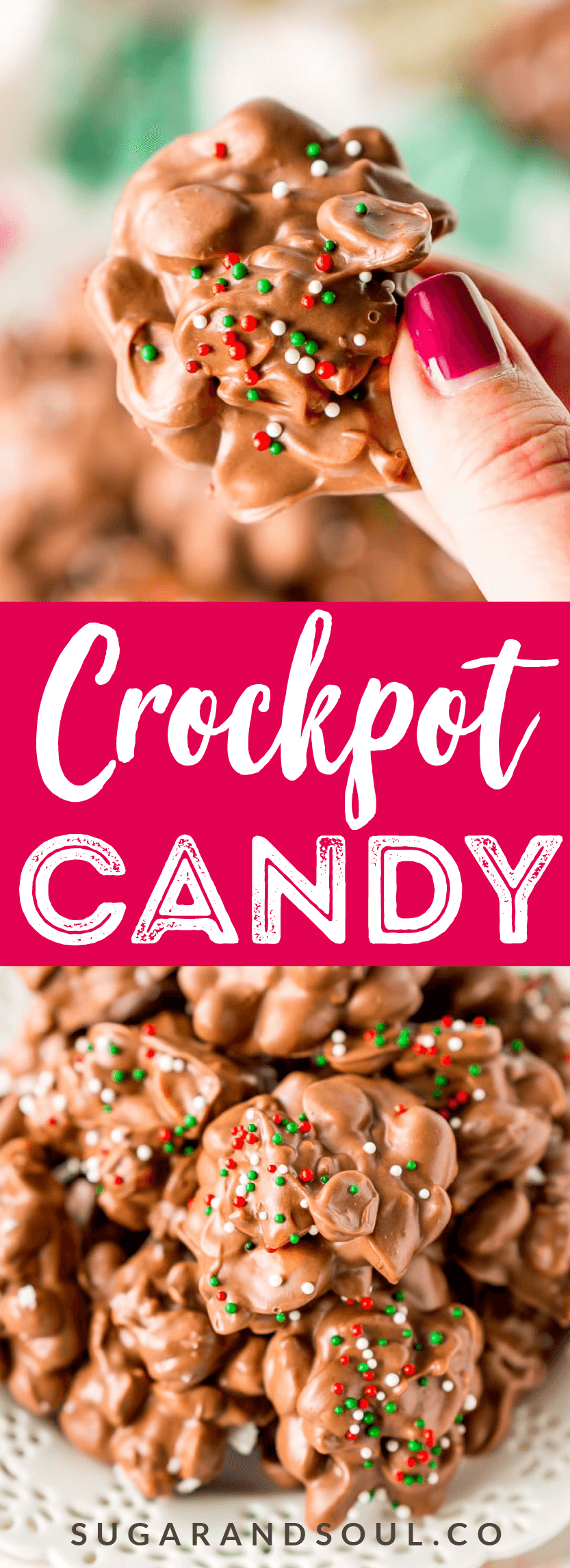 Crockpot Candy Recipe - Easy Dessert & Gift | Sugar & Soul