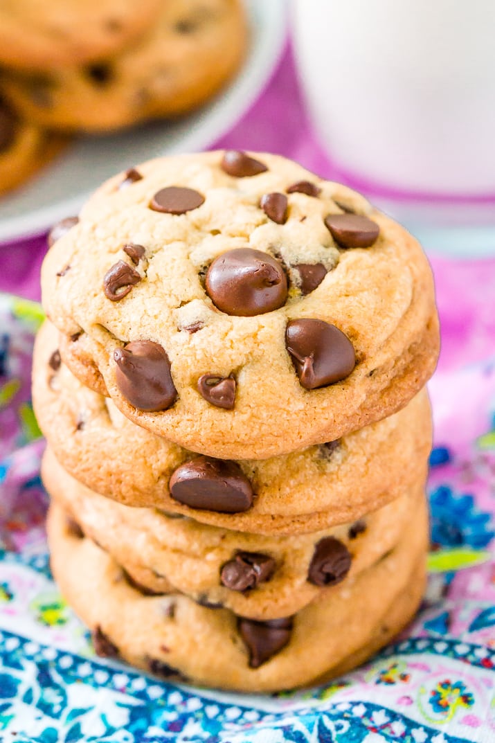 These Coconut Oil Chocolate Chip Cookies are everything you love about the classic cookie but they're dairy free!