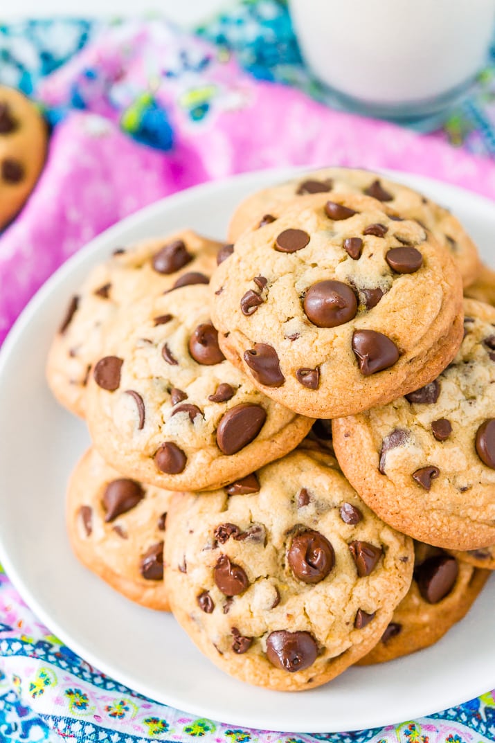 These Coconut Oil Chocolate Chip Cookies are everything you love about the classic cookie but they're dairy free!