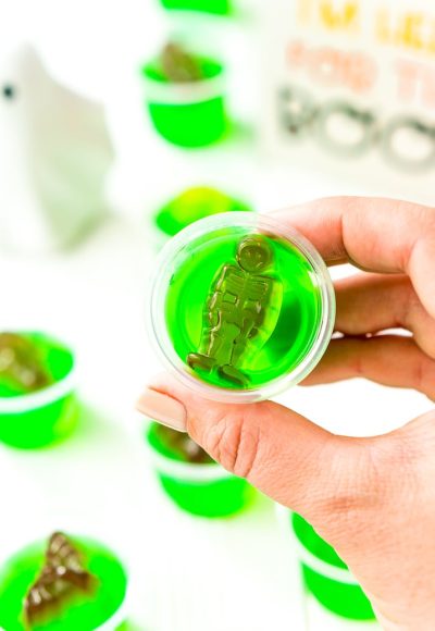 These Halloween Jello Shots are super easy to whip up and will make a fun addition to your Halloween Party!