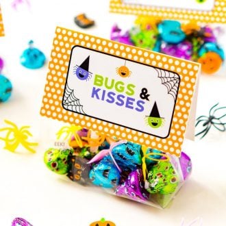 Insects Kisses Halloween Printable Sugar and Soul image regarding Bugs and Kisses Free Printable named Insects Kisses Halloween Printable Sugar and Soul