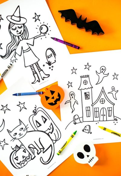 These Free Halloween Coloring Pages are an easy way to add entertainment to the spookiest month of the year! Print them right at home and let your kids color!