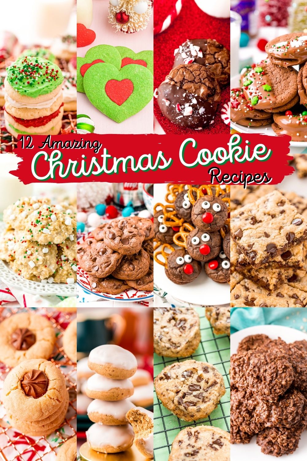 These 12 Christmas Cookies are the perfect way to add fun and flavor to your holiday cookie swaps and gatherings! via @sugarandsoulco