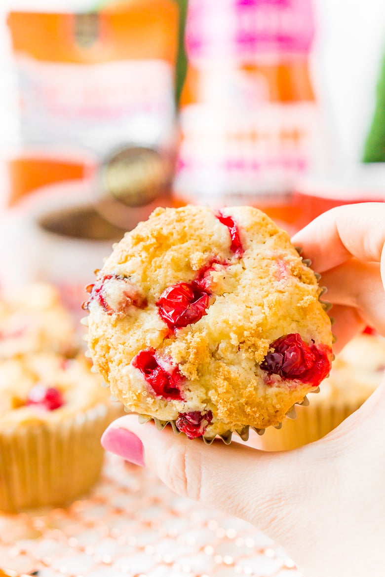 Cranberry Orange Muffins are a delicious and festive breakfast loaded with fresh juicy berries and laced with orange zest.