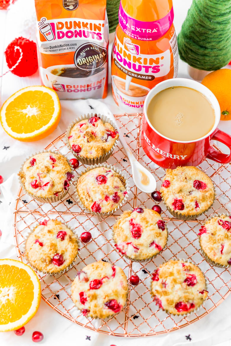 Cranberry Orange Muffins are a delicious and festive breakfast loaded with fresh juicy berries and laced with orange zest.