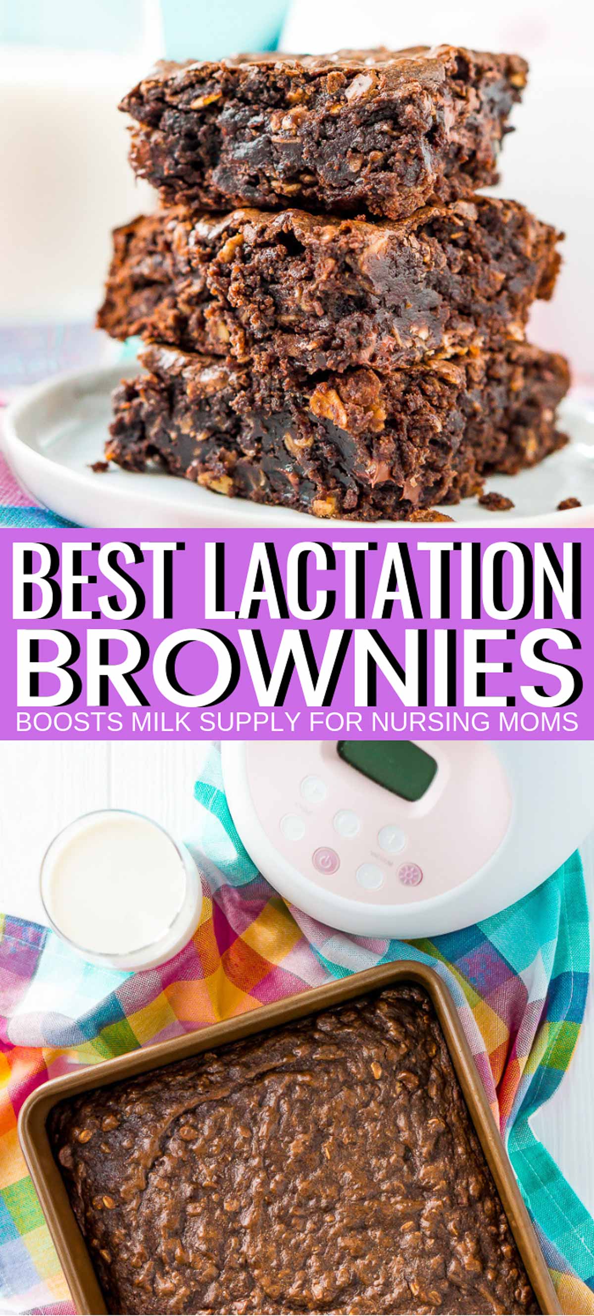 Lactation Brownies are an easy dessert that helps increase milk production with added ingredients like coconut milk, Brewer's yeast, and oatmeal! via @sugarandsoulco