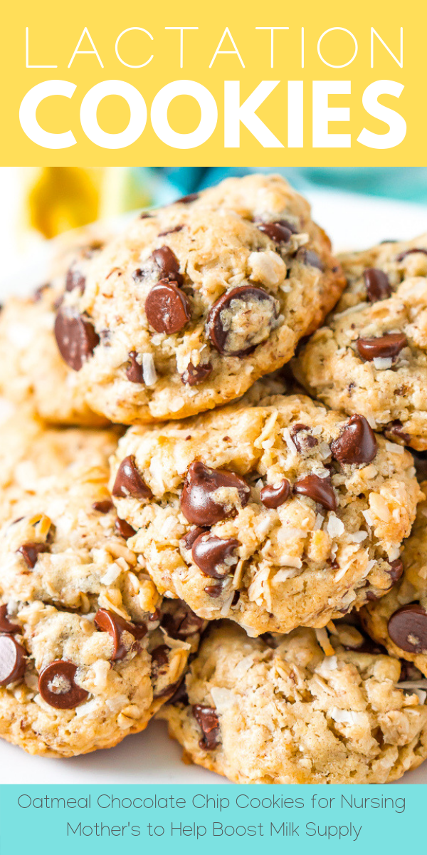 Lactation Cookies are an easy dessert recipe that helps increase milk production with added ingredients like coconut milk, Brewer’s yeast, and oatmeal! via @sugarandsoulco