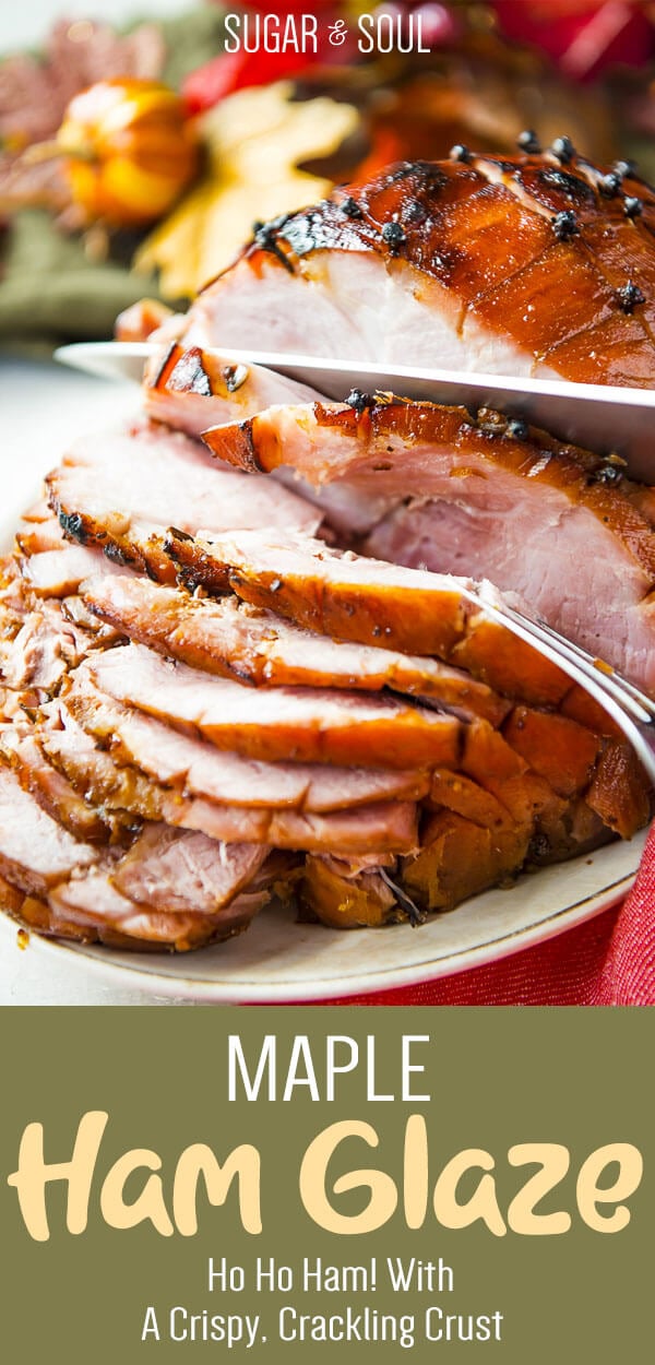 If you're looking for the most delicious holiday ham, then you need this Maple Ham Glaze recipe! It's so simple to throw together, and creates the prettiest ham imaginable!