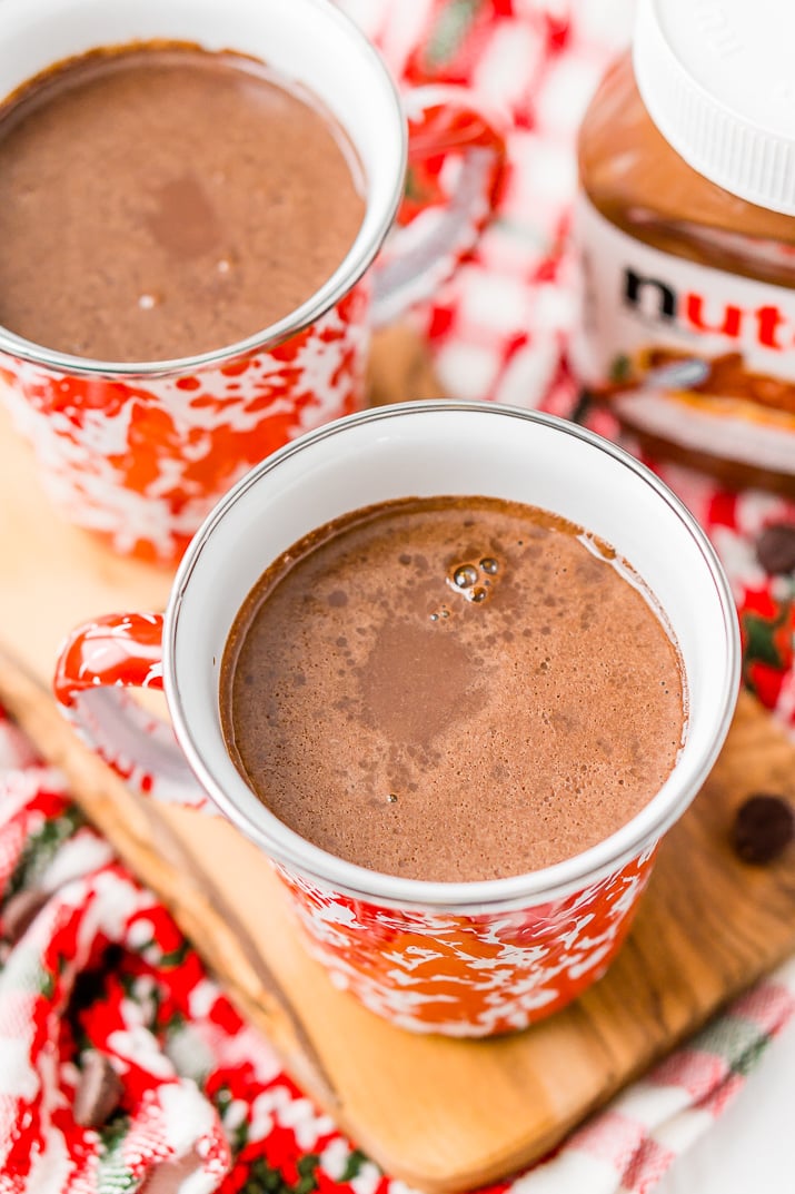 Nutella Hot Chocolate is a rich and creamy hot drink that takes your favorite chocolate hazelnut spread to a whole new level!