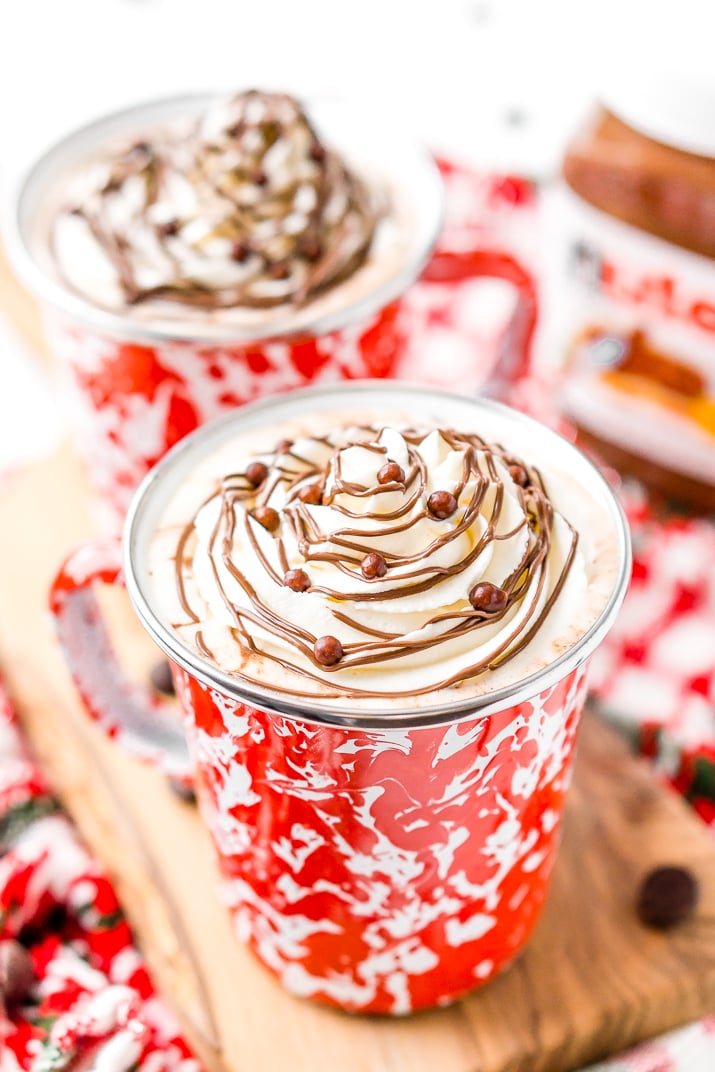 Nutella Hot Chocolate is a rich and creamy hot drink that takes your favorite chocolate hazelnut spread to a whole new level!