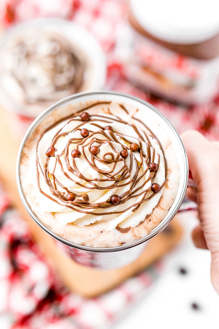 Nutella Hot Chocolate is a rich and creamy hot drink that takes your favorite chocolate hazelnut spread to a whole new level!