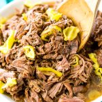 This Slow Cooker Italian Beef is an easy dinner recipe inspired by the Chicago staple that has so much flavor it will literally melt in your mouth!