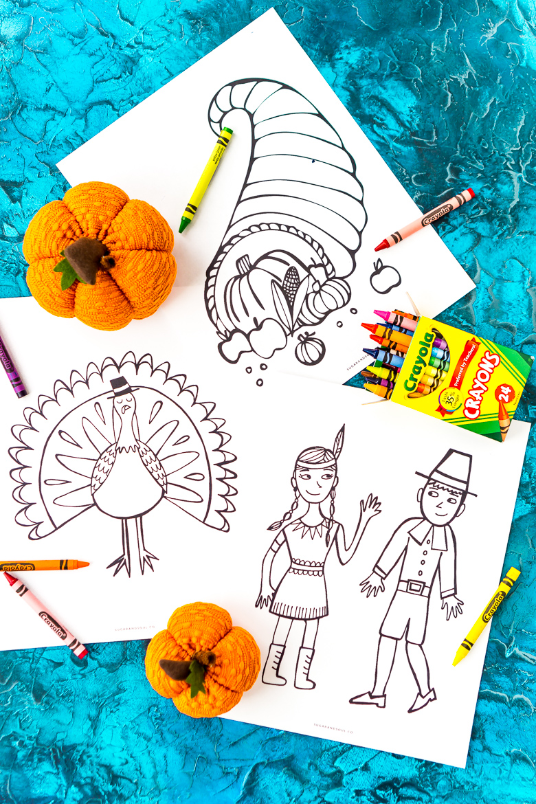 These Free Thanksgiving Coloring Pages are an easy way to add entertainment to your child's schedule during the holiday season!