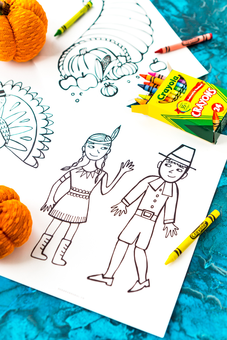 These Free Thanksgiving Coloring Pages are an easy way to add entertainment to your child's schedule during the holiday season!