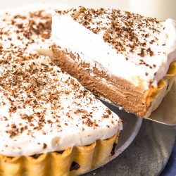 Creamy and luscious beyond belief, this is the ultimate old-fashioned Chocolate Cream Pie recipe! Whether you make your own crust or take it easy with a store-bought one, the rich filling and fluffy whipped cream on top will make this a dessert worth repeating.