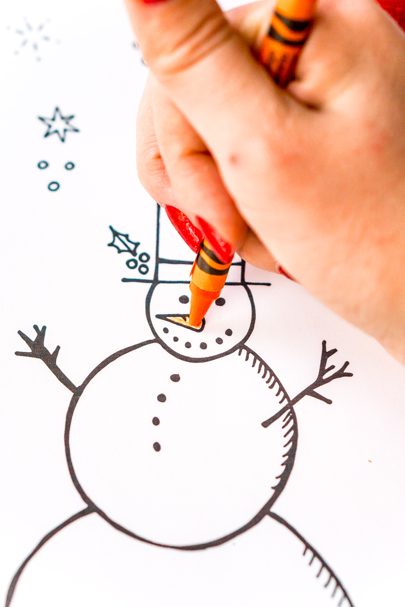 Easy Christmas Coloring Pages For Kids Free