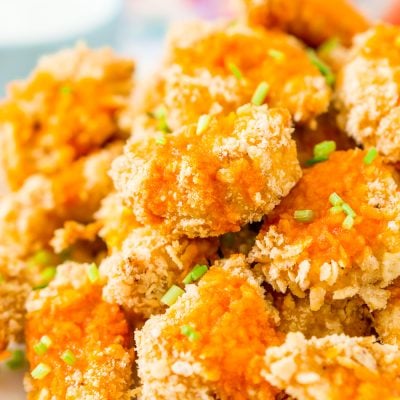 These Crispy Baked Chicken Wings are a healthier alternative to the classic fried boneless wings. Easy to make, and drizzled with a homemade Buffalo sauce for a punch of flavor!