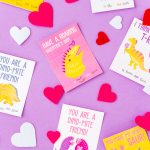 Make Valentine's Day a breeze with these Printable Dinosaur Valentine Cards with cute sayings your kids will love giving.