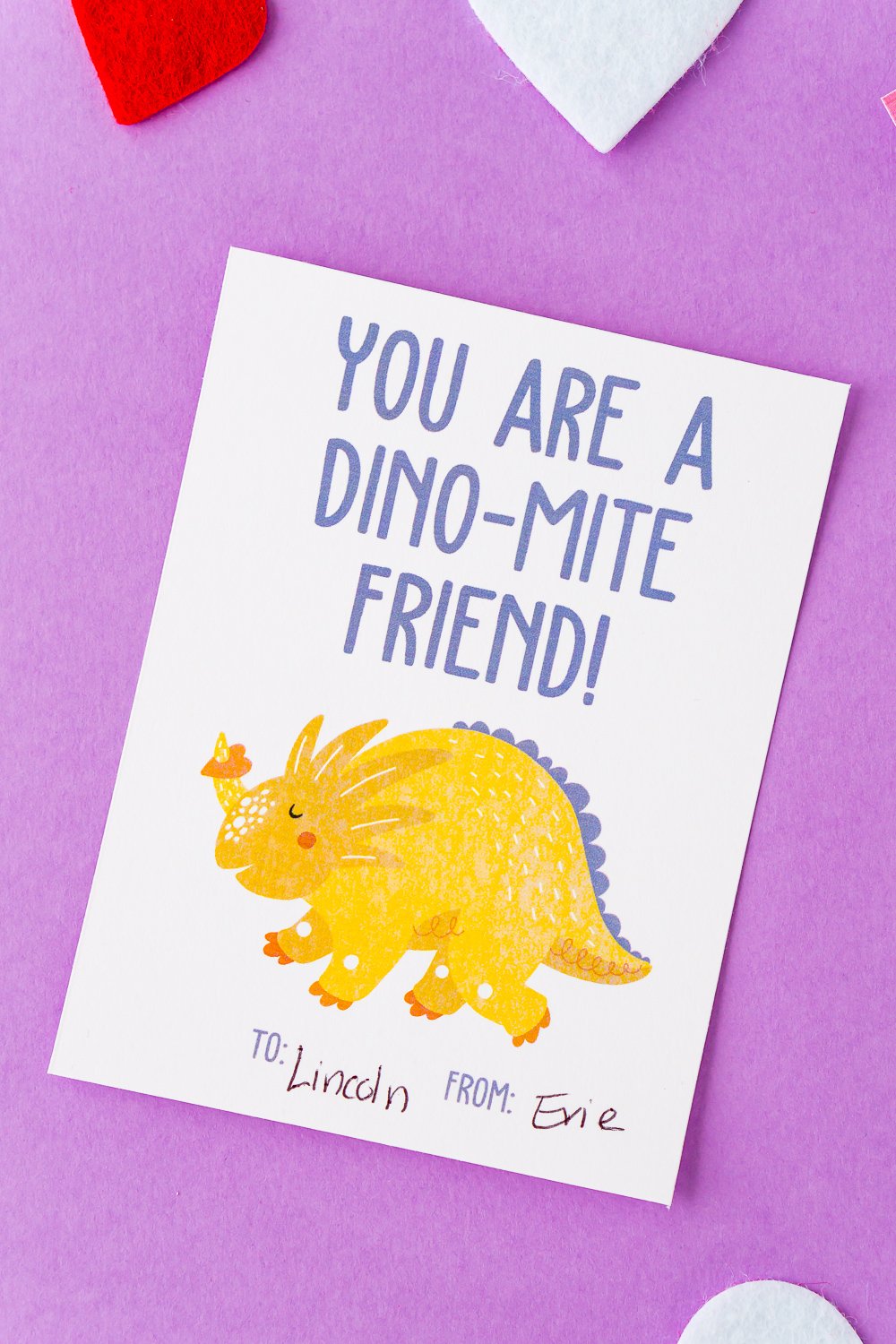 Make Valentine's Day a breeze with these Printable Dinosaur Valentine Cards with cute sayings your kids will love giving.