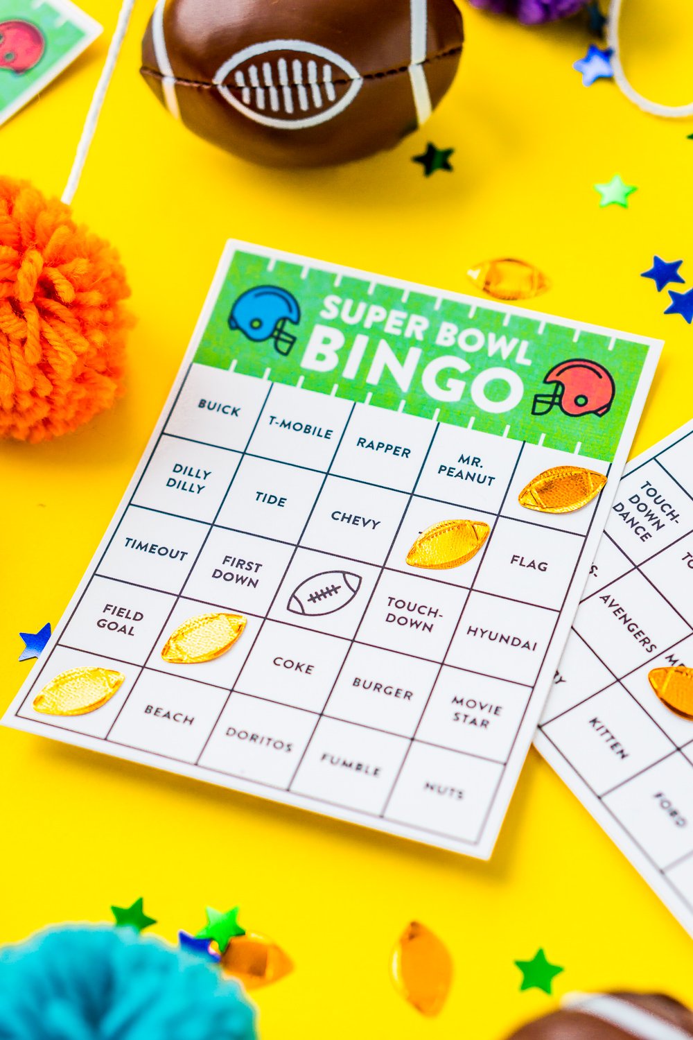 Super Bowl Bingo Cards