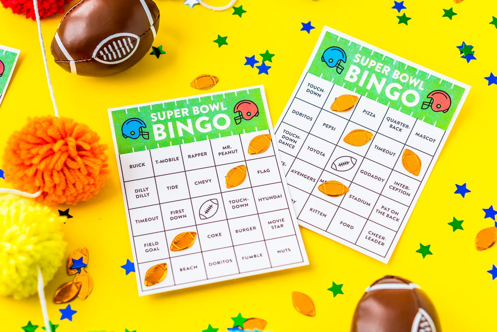 These Free Printable Super Bowl Bingo Cards are a fun way to add even more entertainment to your party, 16 different bingo cards that are great for all ages!