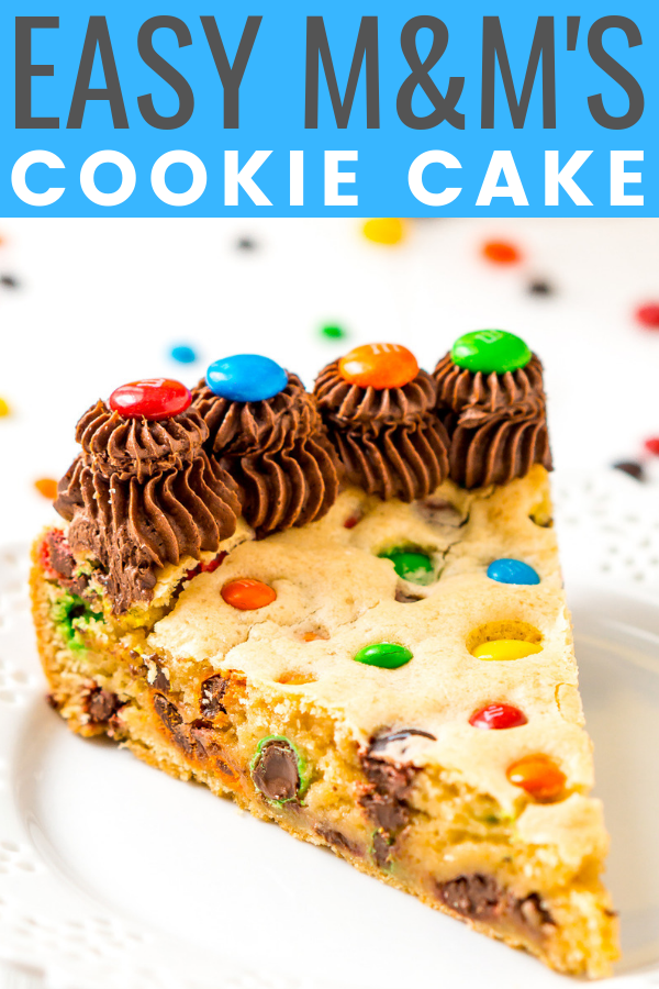 Easy M&M's Cookie Cake Recipe | Sugar & Soul Co