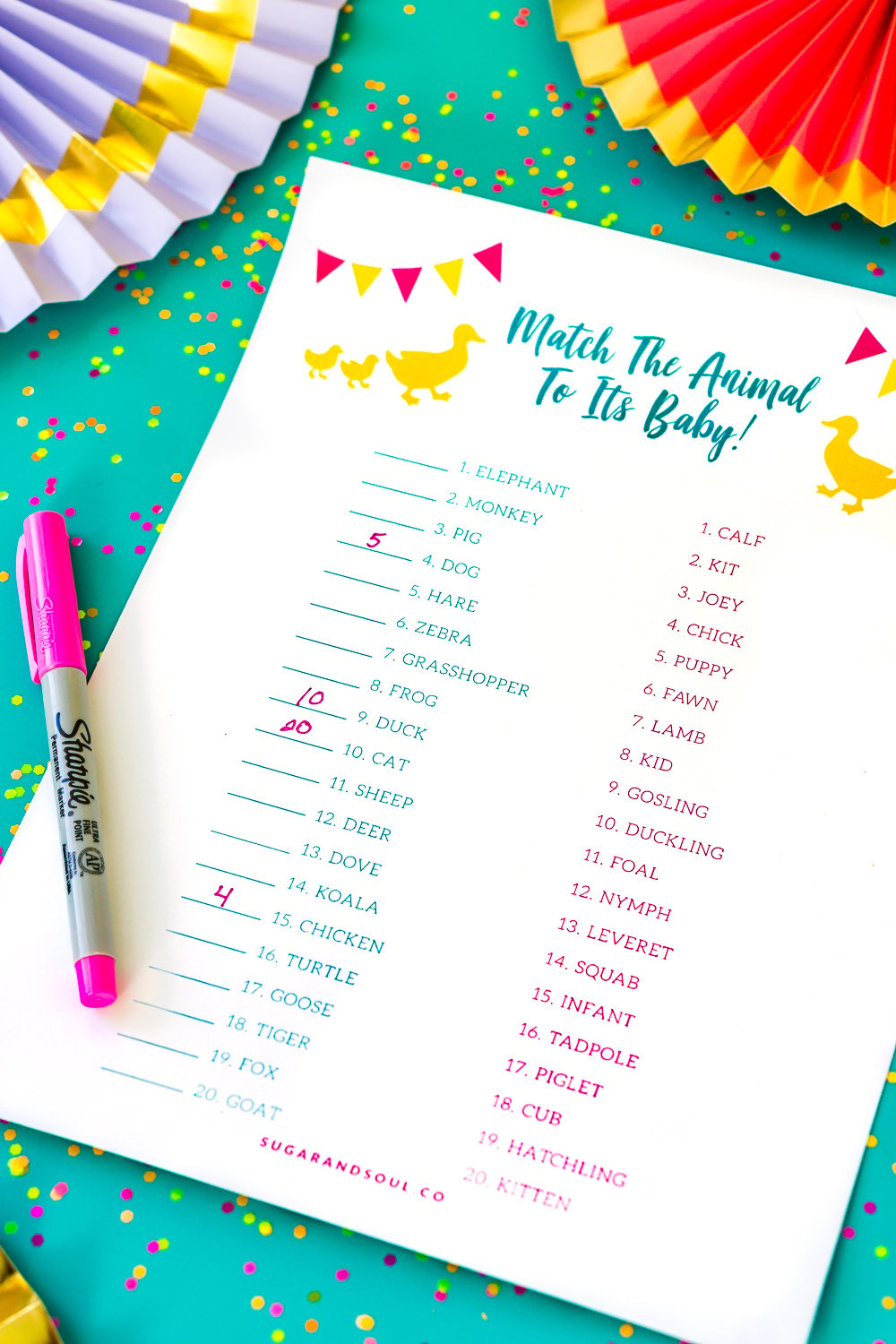 This Are You My Mother? Baby Shower Game Printable is a classic party game with even more animals and is always a hit!