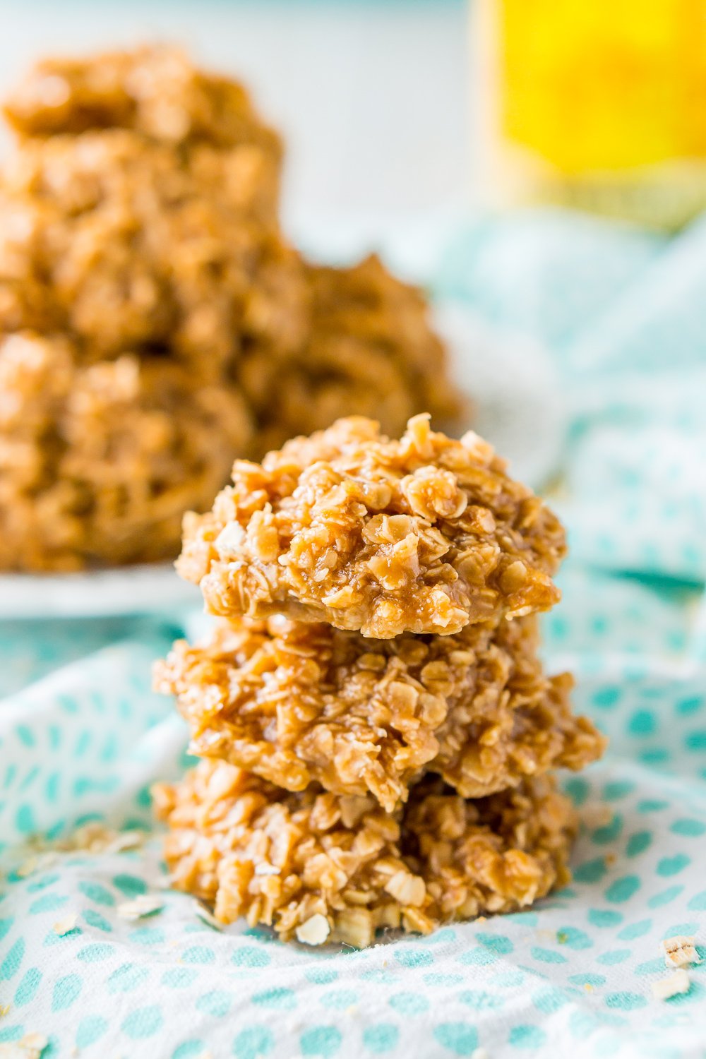 These Kahlua No Bake Cookies are a quick and delicious boozy dessert made with everyone's favorite coffee liqueur, oatmeal, sugar, and pudding!