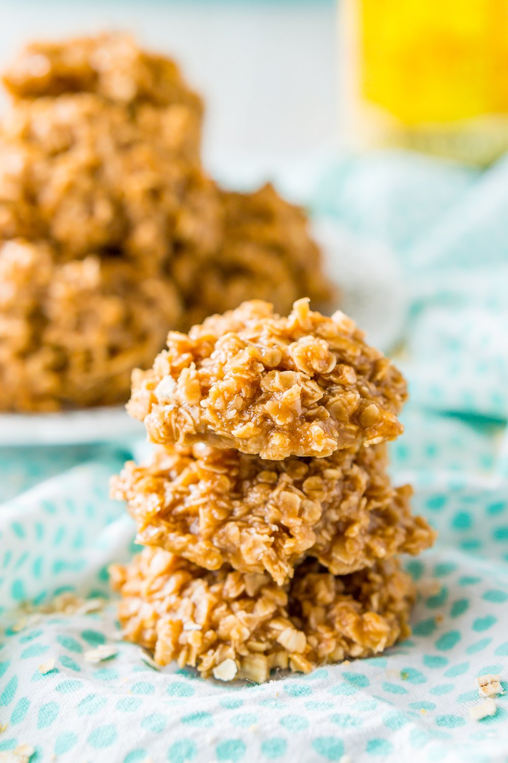 These Kahlua No Bake Cookies are a quick and delicious boozy dessert made with everyone's favorite coffee liqueur, oatmeal, sugar, and pudding!