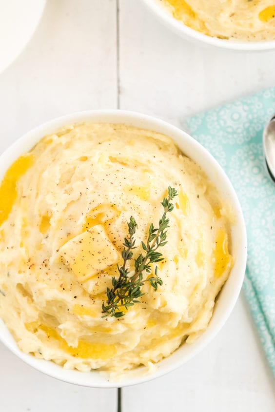 Best Mashed Potatoes Recipe with Garlic and Thyme | Sugar and Soul