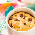 This Chocolate Chip Cookie For One is the perfect individual dessert when you're craving something sweet and don't want to make a huge batch of cookies!