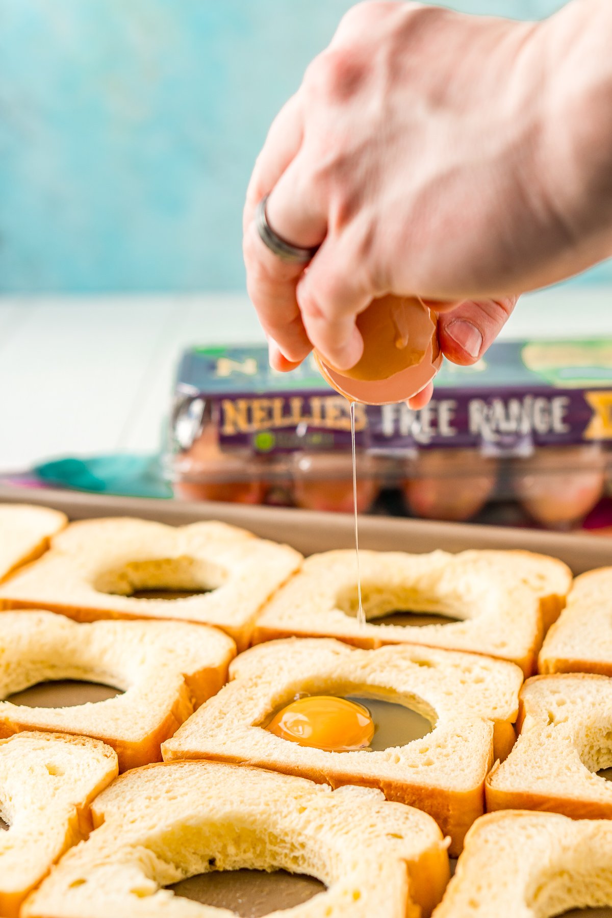 Sheet Pan Egg-In-A-Hole - Kirbie's Cravings