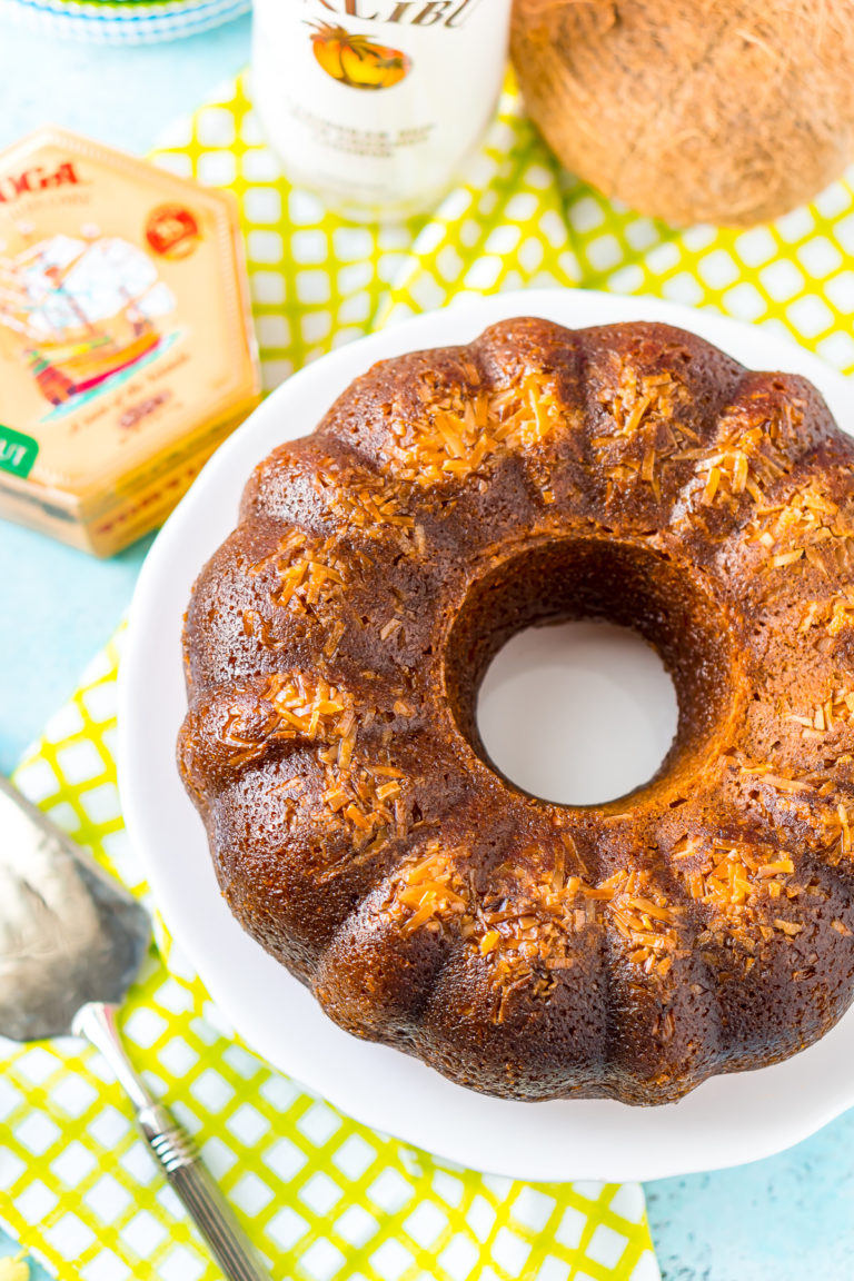 Coconut Rum Cake (Bundt Cake Recipe) Sugar and Soul