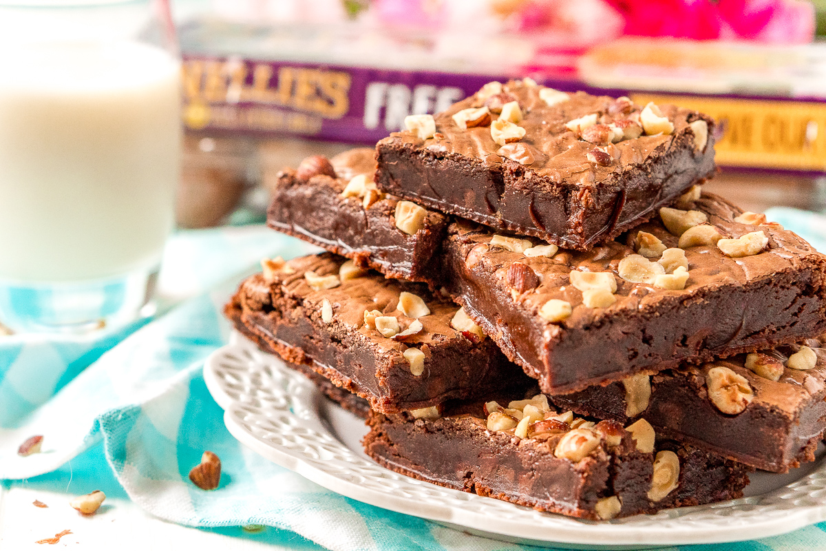 Hazelnut Brownies Just 4Ingredients Sugar and Soul